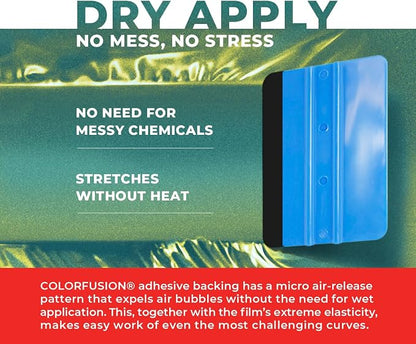 ColorFusion PPF by VViViD, Gloss Flip Thunder Green Dry Apply PPF Vinyl Car Wrap Roll 1ft x 5ft