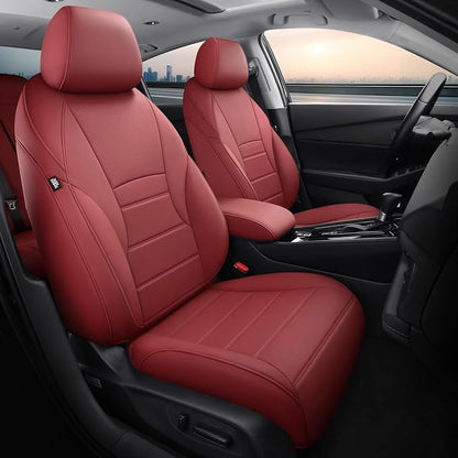 Custom for Honda Accord Seat Covers 2023 2024 2025 2026 EX,SE,EX-L,Sport-L,Touring & 2023-2026 (Hybrid) Sport,Touring,EXL,Sport-L, (Rear Row W/40/60 Split Backrest) - Burgundy