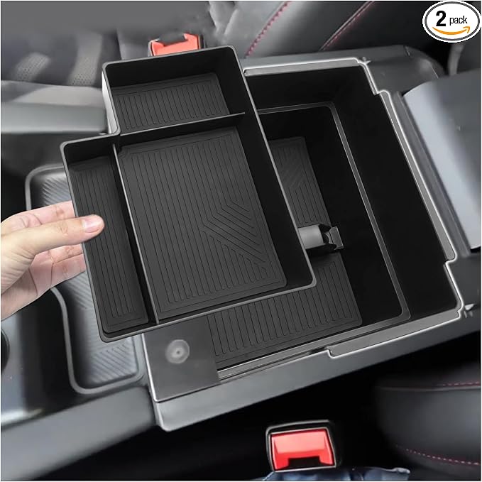 SXCY [Double Layer for 2025 2026 Ford Explorer Center Console Organizer Tray for 2025 2026 Ford Explorer Accessories Center Console Tray 2025 2026 Explorer Armrest Console Organizer Tray