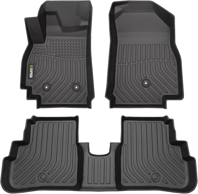 Floor Mats Fit for 2016-2022 Chevy Spark All Weather Protection TPE Anti-Slip Automotive Floor Liners(Not for GT/EV Models), Spark Accessories Black