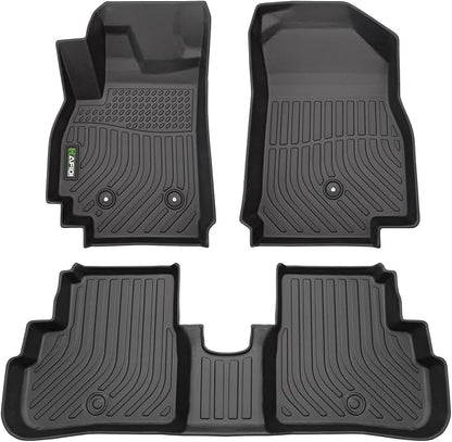 Floor Mats Fit for 2016-2022 Chevy Spark All Weather Protection TPE Anti-Slip Automotive Floor Liners(Not for GT/EV Models), Spark Accessories Black