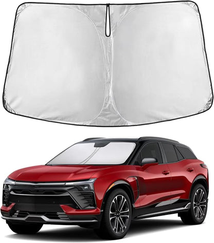 EcoNour Windshield Sunshade Compatible for Chevrolet Blazer EV 2024 2025 2026, Sun Visor for Front Windshield & Window Sun Shade Cover, UV Heat Blocker & Protector, Car Accessories