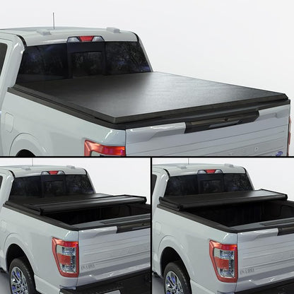 Toptiny Soft Folding Truck Bed Tonneau Cover |TSTF013|Fits 2004-2014 Ford F-150 5.5' Bed (66")