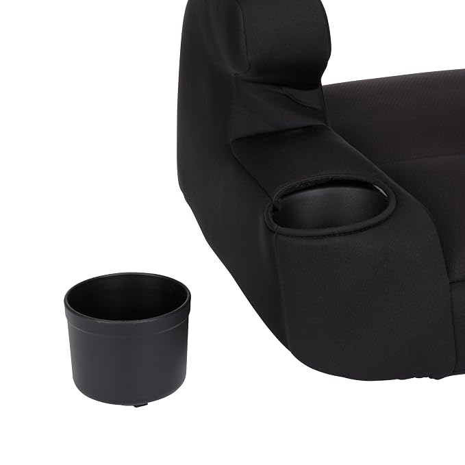 Safety 1st Comfort Ride Lite Booster Car Seat, 2-Pack, Lightweight Backless Booster Seat, Machine Washable, Dishwasher Safe Cup Holders, USA-Made, Fits Kids 40-100 lbs, 43.4-57", Black