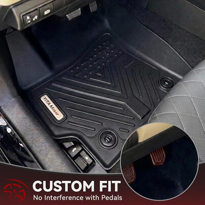 YITAMOTOR Floor Mats for Toyota Corolla 2026-2020, All Weather Custom Fit TPE Rubber Floor Liners and Trunk Mat, 1st & 2nd Row & Cargo Liner, Corolla Accessories, Black