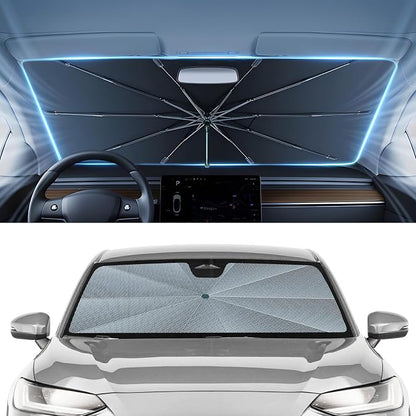 Autorder Windshield Sun Shade Umbrella for 2023-2026 Honda HR-V HRV Accessories,Upgraded Ice Crystal Material,Easy Setup Umbrella Sunshade for Car Windshield,100% Sun Blocking