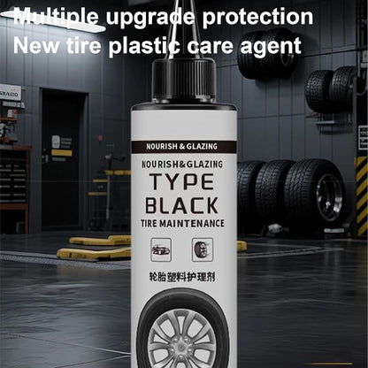 Genérico Car Tire Coating Agent – 120ml Anti-Stain – Tire Shine Restorer Spray | for Professional Drivers & Leading Drivers Garage Van Sedan