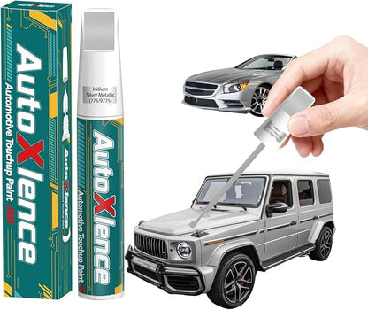 Iridium Silver Metallic(775/9775) Touch Up Paint Compatible with Mercedes-Benz Car Paint Pen Scratch Repair Automotive Scratch Remover Fix Exact Color Match