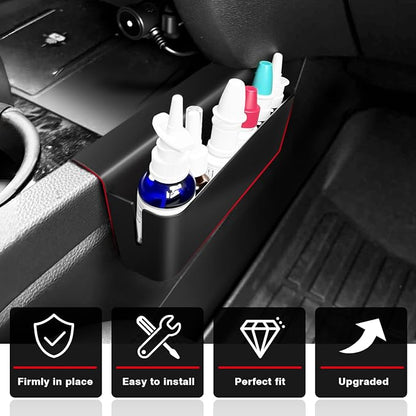 Muslogy for 2017-2024 2025 2026 Ridgeline Center Console Shifter Storage Box ABS Material Console Side Organizer with Stronger Tape Compatible with Honda Ridgeline 2017-2026 (Only Passenger Side)
