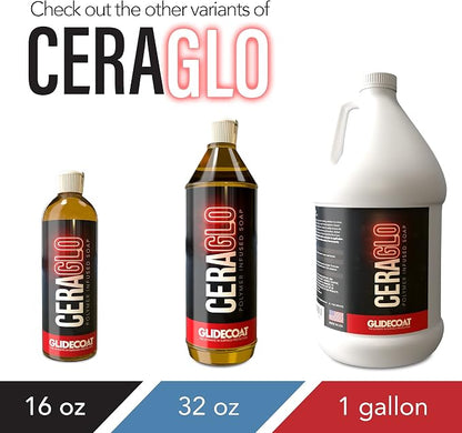 Ceraglo Polymer-Infused Soap - Ceramic Foaming Car Soap and pH Neutral Boat Cleaner - Aftercare Wash for Ceramic Coating - Increased Durability with Added Polymer Protective Layer (16oz)