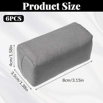 Suede Microfiber Applicator Pad Ceramic Coating Sponge Pad Suede Car Detailing Sponge Multi-Purpose Wax Applicator Pads for Car Applying Wax Sealants Other Conditioners (6PCS)