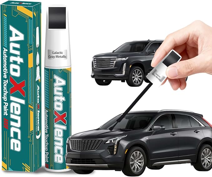 Galactic Gray Metallic(G6M/WA618G) Touch Up Paint Compatible with Cadillac Car Paint Pen Scratch Repair Automotive Scratch Remover Fix Exact Color Match