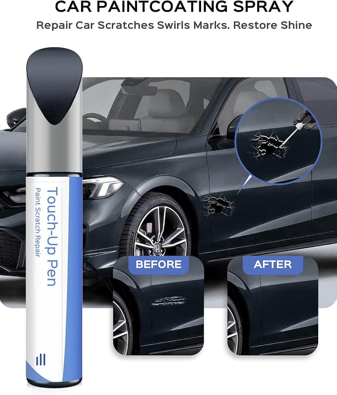 B-607M Cosmic Blue Metallic Touch Up Paint Compatible with Honda Exact Match Chips and Nicks Touch Up