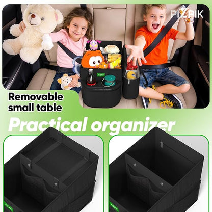 Plzpik Large Car Seat Organizer with Removable Cooler Bag for the Front or Back Seat for Kids and Adults.Versatile for Use in Multiple Scenarios.