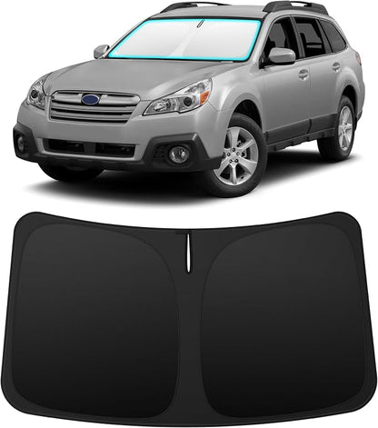 INSAUTO Custom Fit Windshield Sun Shade Accessories for Subaru Outback 2010-2014, Foldable Front Window Sunshade, UV & Heat Reflector, Keeps Interior Cool, Includes Storage Bag