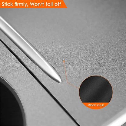 Farmogo Center Console Wrap Kit Matte Black Console Cover Interior Decoration Wrap Kit Compatible with Tesla 2021-2025 Model Y & 2021-2023 Model 3 Accessories (Black)
