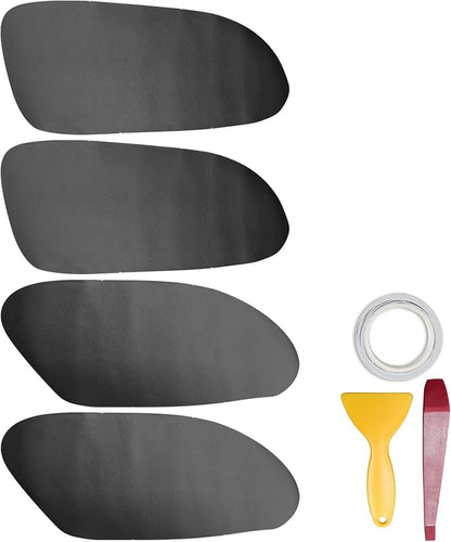 RUIANTE 4pcs Door Panel Cover Trim Replacement Compatible for Sonata 2004-2008 Car Interior Accessories (Black)