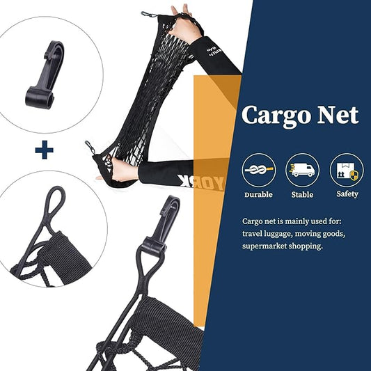 Trunk Cargo Net Compatible with Subaru Forester SK New 2026 2025 2024 2023 2022 2021 2020 2019 2018 2017 2016 2015 2014 2013 2012 2011 2010 2009 2008 2007-1998 Car Rear Nylon Mesh Tailgate Netting