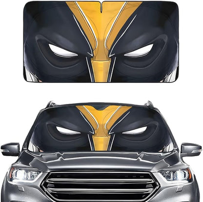 GENANY Sinister Eyes Windshield Sun Shade for Car SUV Truck (69x35 Inches), Automobile Sunshade, Protector Blocks UV, Car Accessories, Auto Decor