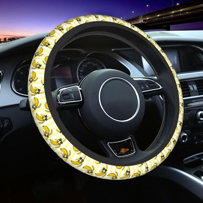 Banana Steering Wheel Covers Non Slip Neoprene Universal 15 Inch Steering Wheel Protector Car Cover for Men Women