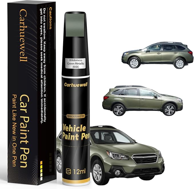 Wilderness Green Metallic(K4X) Touch Up Paint Compatible with SUBARU, Exact Match Car Paint Pen Automotive Scratch Repair Remover Kit Quick & Easy Solution for Vehile Chips and Nicks