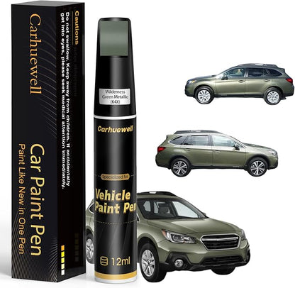 Wilderness Green Metallic(K4X) Touch Up Paint Compatible with SUBARU, Exact Match Car Paint Pen Automotive Scratch Repair Remover Kit Quick & Easy Solution for Vehile Chips and Nicks