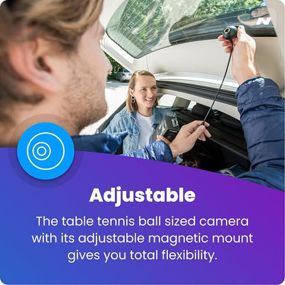 Nextbase Rear Window Camera | Compatible with 322GW, 422GW, 522GW, 622GW Dash Cams | Full Rear View Coverage, 140° Wide Angle, Magnetic Mount, 6.5m Cable, Series 2 Add-On Module