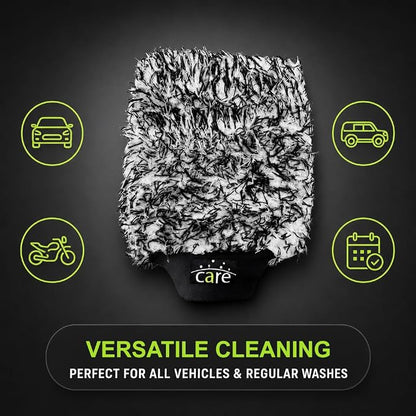 Microfiber Car Wash Mitt, Sponges for Cleaning, Car Detailing Kit, Easy to Use, Durable and Long-Lasting, Comfortable to Handle, Suitable for Regular Cleaning