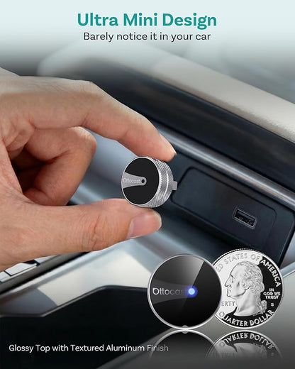 OTTOCAST Mini Tube 2026 Wireless CarPlay & Android Auto Adapter, Plug & Play for iPhone & Android, Seamless Auto-Connect, Stable Performance, Premium Aluminum Design
