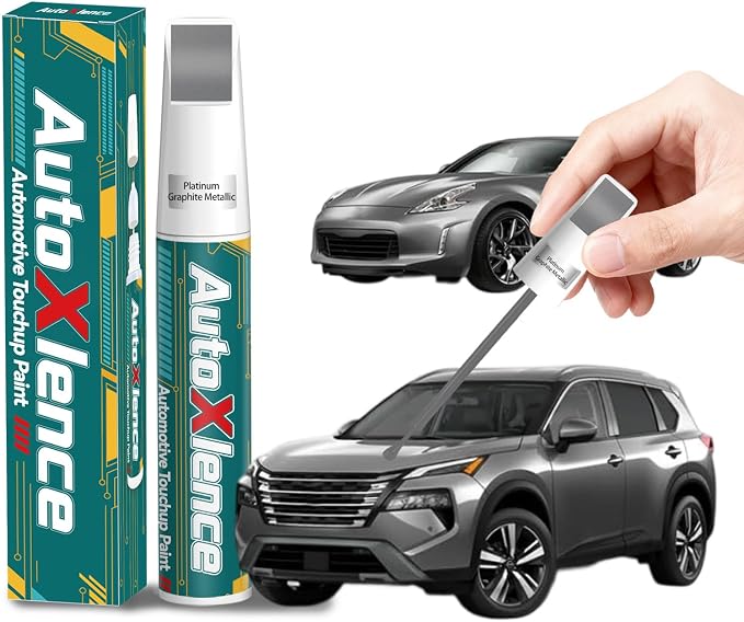 Platinum Graphite Metallic(K51) Touch Up Paint Compatible with Nissan Car Paint Pen Scratch Repair Automotive Scratch Remover Fix Exact Color Match
