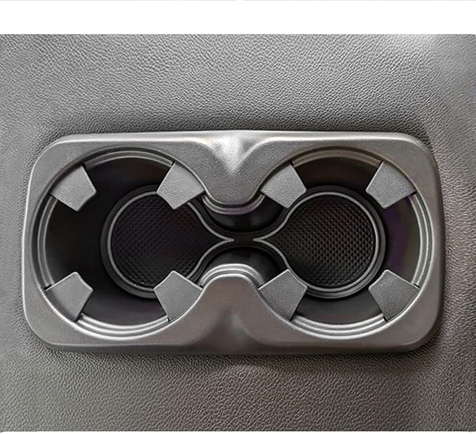 JDMCAR Custom Liner Accessories Compatible with Chevy Colorado/GMC Canyon 2015-2021 2022, Cup Holder, Door Pocket, and Center Console Insert Mat Kit 26-PC Set (Crew Cab, Gray Trim)