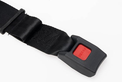 Q'Straint Q8-6326-A1-T Retractable Occupant Securement Kit | Dual L-Track Floor & Wall Anchorage Fittings | Manual D-Ring Height Adjuster | for Transit Vans, Buses & Paratransit