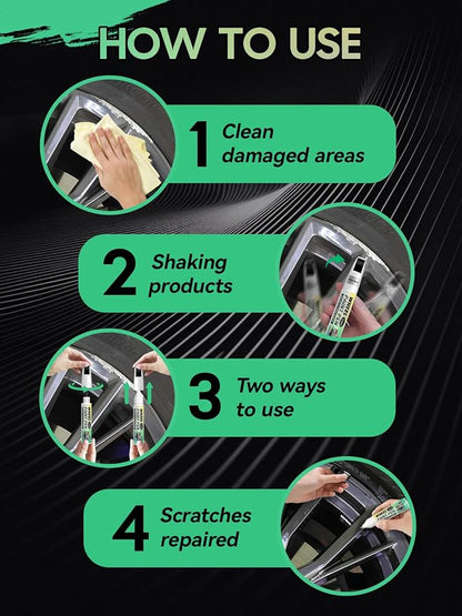 Gloss Black Rim Touch Up Paint for Ford,Wheel Scratch Repair Kit for Curb Rash, Rim Repair Kit Color Match Ford Gloss Black Wheel Paint,Long lasting, Resists Water, Uv Rays