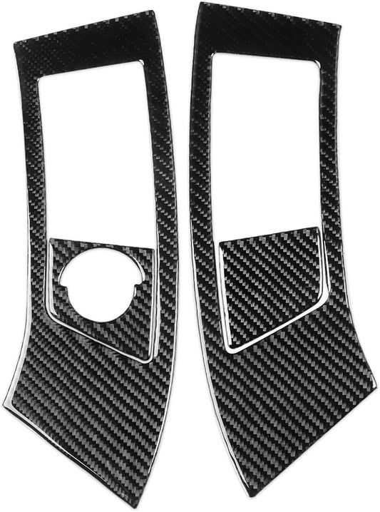 NVCNX Real Premium Carbon Fiber for Toyota 2nd Gen Tacoma Accessories 2005-2011 2006 2007 2008 2009 2010 Car Dash Center Air Vent Panel Cover Interior Trim Thick Overlay Sticker Decal 4PCs - Style D