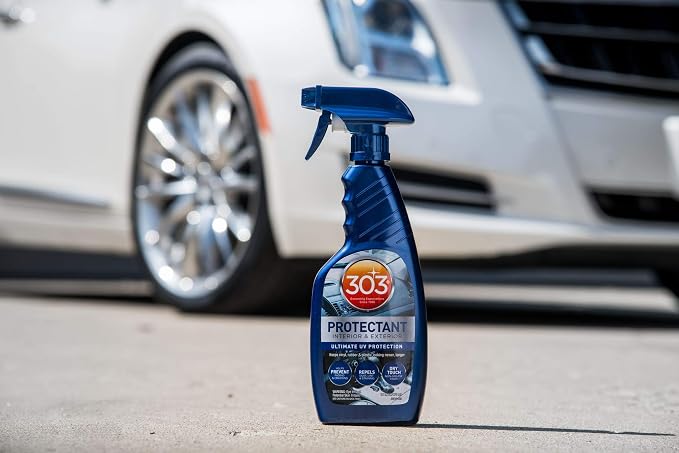 303 Products Automotive Protectant Spray Helps Prevent Fading & Cracking Repels Dust Lint & Staining, Best UV Protection & Restores Lost Color, Exterior & Interior Car Cleaning Supplies 16oz 6 Pack