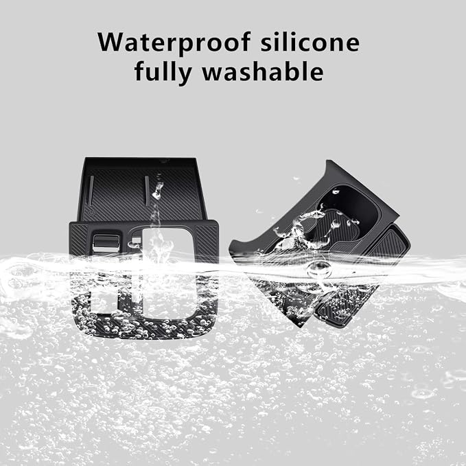 Temmis Center Console Silicone Cup Holder Kit for Honda CRV 2023-2026 (Gasoline & Hybrid), Insert Center Consel Electrostatic adsorption Cover for Honda CRV 2023-2026-Red