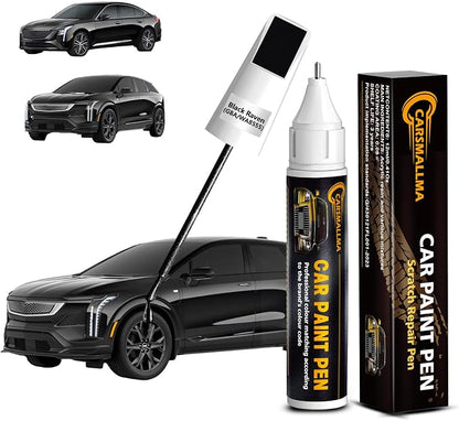 Black Raven(GBA/WA8555) Car Touch Up Paint for Cadillac, Color Accurate Car Paint Scratch Repair Pen Kit Quick & Easy Fix Vehicle Chips and Automotive Nicks Scuff