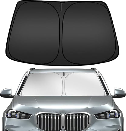 ARISMOTOR Windshield Sun Shade for BMW X5 2019-2025 2026, Custom Fit Foldable Front Window Sunshade Sun Visor Protector, Block UV Rays Keep Your Car Cooler