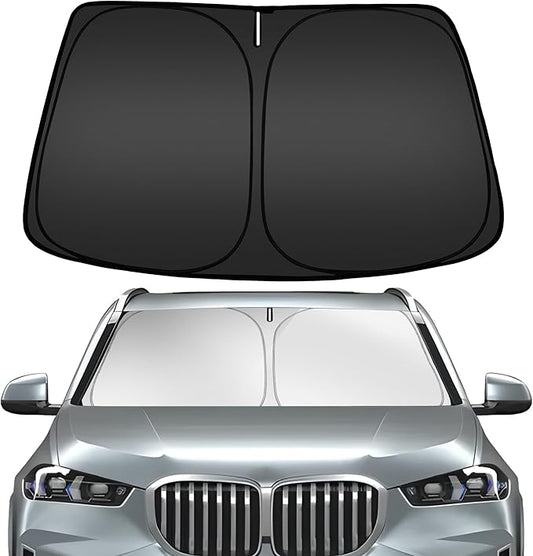 ARISMOTOR Windshield Sun Shade for BMW X5 2019-2025 2026, Custom Fit Foldable Front Window Sunshade Sun Visor Protector, Block UV Rays Keep Your Car Cooler