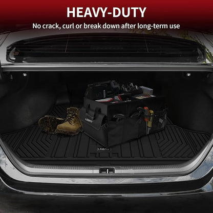 LASFIT Trunk Mat for Toyota Camry 2018-2026 & for Toyota Avalon 2019-2022, All Weather TPE Custom Fit Easy Clean Trunk Liner for Camry 2018-2025 Hybrid/L/LE/SE/TRD/XLE/XSE, Black