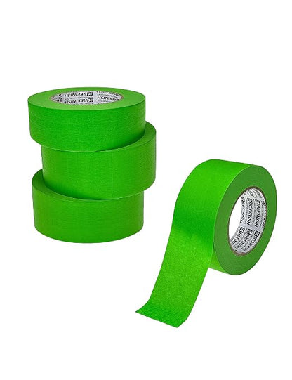 KREFINISH Painters Tape for Car Paint Green No Residue Automotive Masking Tape for Automotive Painting - Heat Resistant for Paint Booth, 1.88 Inches x 60 Yards, 4 Rolls