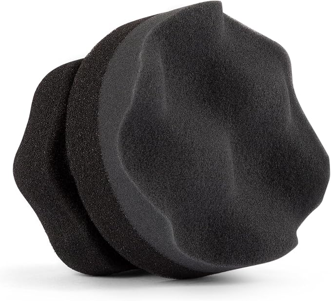 Swift Tire Shine Applicator Foam Pad w/Hex-Grip Handle (1-Pack) - Neatly Apply Tire or Trim Dressing After Car Wash | Reusable & Washable | for Rubber Tires, Vinyl & Plastic Trim