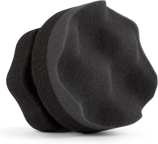 Swift Tire Shine Applicator Foam Pad w/Hex-Grip Handle (1-Pack) - Neatly Apply Tire or Trim Dressing After Car Wash | Reusable & Washable | for Rubber Tires, Vinyl & Plastic Trim