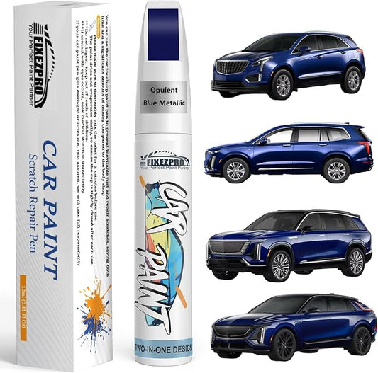 Opulent Blue Metallic(GTR/WA705U) Touch Up Paint for Cadillac, Exact Color Match Car Paint Scratch Repair Remover Pen Kit Fix Vehicle Chips and Automotive Nicks Scuff