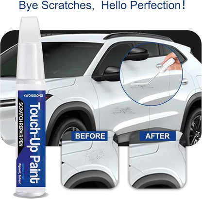 for Chevy Summit White (GAZ/WA8624) Car Touch-Up Paint, Compatible with Chevrolet-GMC Car Paint Scratch Repair Kit, Quick & Easy Solution to Repair