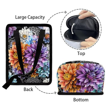 BIGCARJOB Blossom Lotus Car Trash Can Bin for Car Back Seat,Portable Car Trash Bag Hanging,Vehicle Trash Can Automotive Car Garbage Cans Auto Accessories