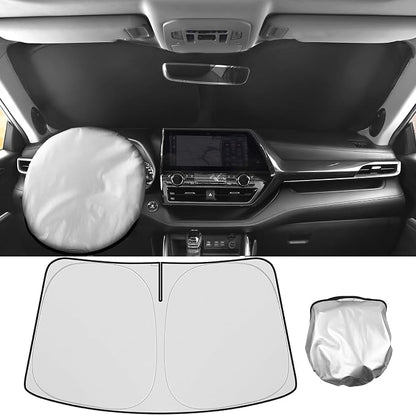 Windshield Sun Shade Compatible for Subaru Outback 2015 2016 2017 2018 2019 SUV, Base,Premium,Limited,Touring Sun Visor Accessories Sunshade Shield Protector