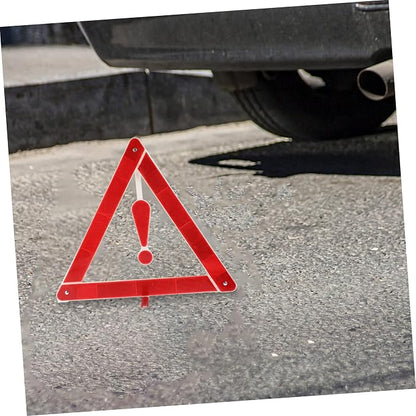 2pcs Car Warning Sign Safety Triangle Car Warning Triangle for Road Safety Kit and Easy to Use