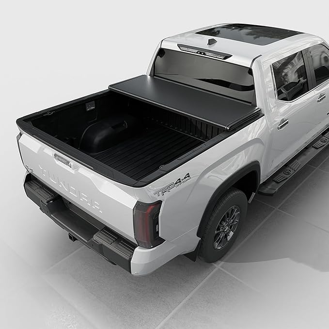 Toptiny Low Profile Hard Folding Truck Bed Tonneau Cover Fits 2022-2026 Toyota Tundra 5‘6" Bed (66.7")