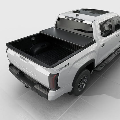 Toptiny Low Profile Hard Folding Truck Bed Tonneau Cover Fits 2022-2026 Toyota Tundra 5‘6" Bed (66.7")